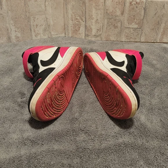 Nike Black and Pink High-Top Sneakers - Picture 4 of 6